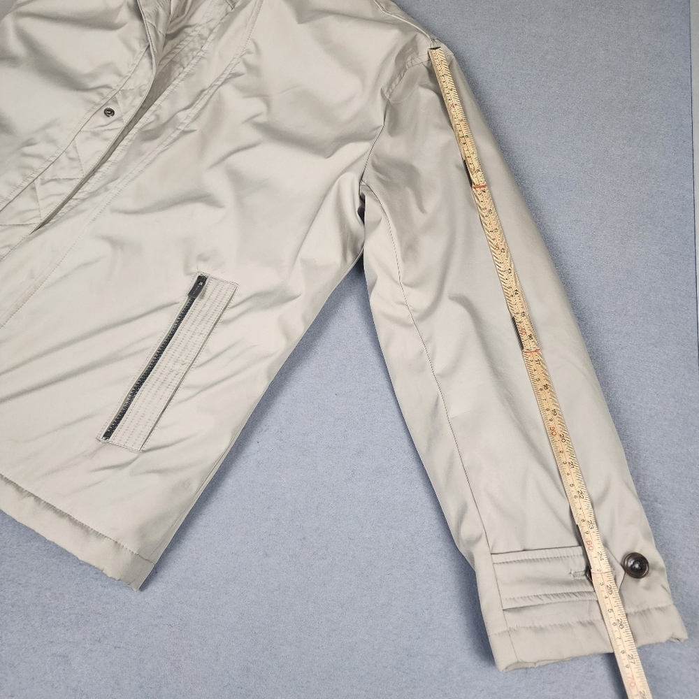 Michael Kors Beige Mens Dressy or Cadual Jacket Lined Multiple Pockets - Picture 15 of 16